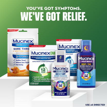 Mucinex DM 12Hr Maximum Strength Chest Congestion & Cough Medicine for Adults, Cold and Cough Medicine for Excess Mucus Relief, 1200 mg Guaifenesin & 60 mg Dextromethorphan HBr, 48 Bi-Layer Tablets - dailyvitalstore