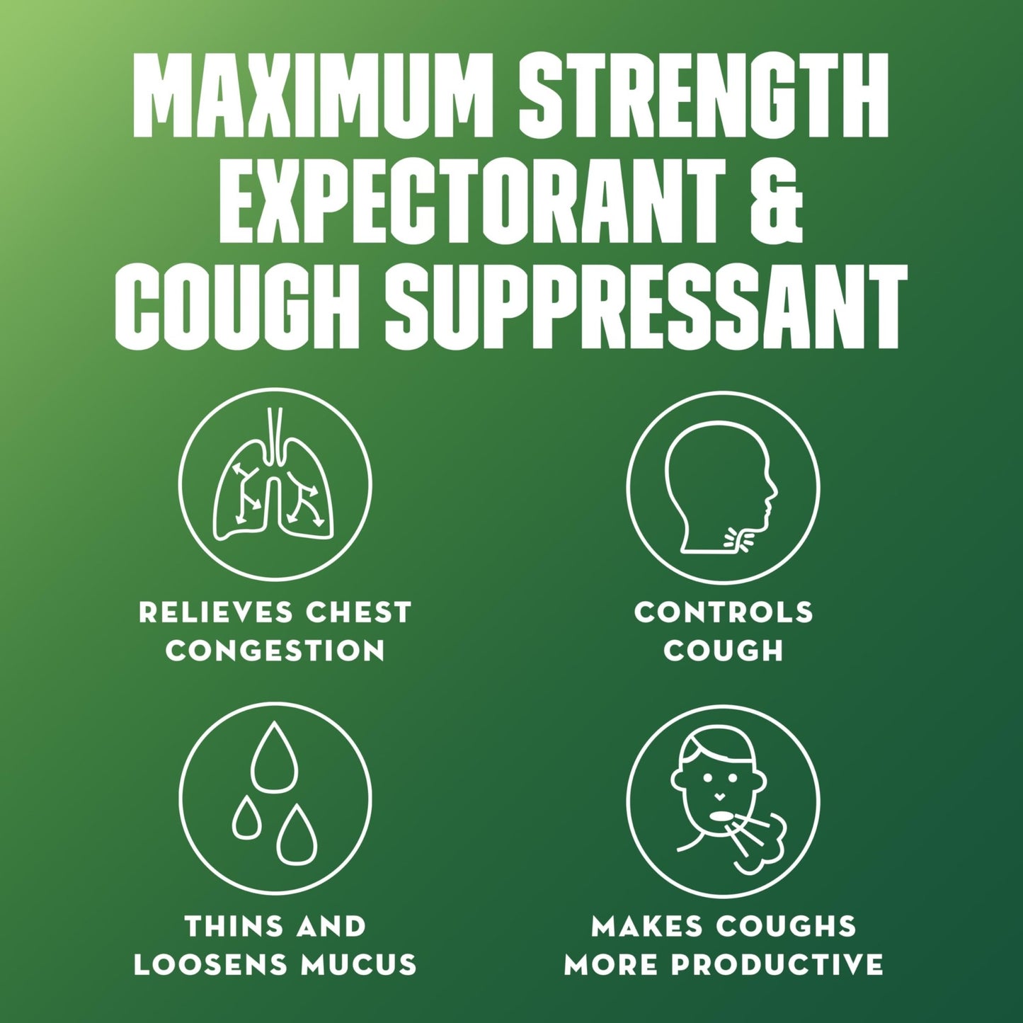 Mucinex DM 12Hr Maximum Strength Chest Congestion & Cough Medicine for Adults, Cold and Cough Medicine for Excess Mucus Relief, 1200 mg Guaifenesin & 60 mg Dextromethorphan HBr, 48 Bi-Layer Tablets - dailyvitalstore
