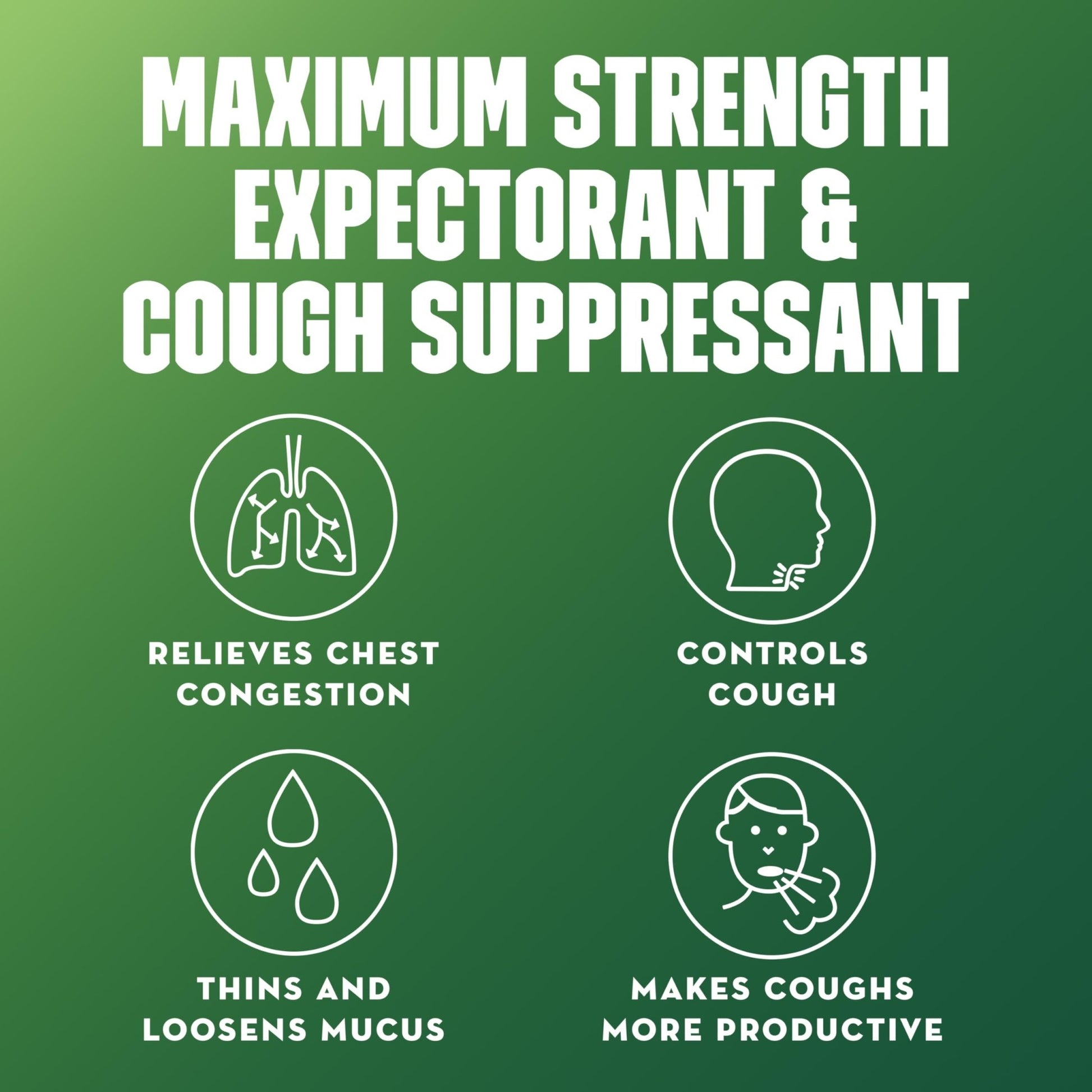 Mucinex DM 12Hr Maximum Strength Chest Congestion & Cough Medicine for Adults, Cold and Cough Medicine for Excess Mucus Relief, 1200 mg Guaifenesin & 60 mg Dextromethorphan HBr, 48 Bi-Layer Tablets - dailyvitalstore
