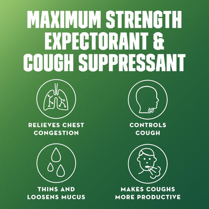 Mucinex DM 12Hr Maximum Strength Chest Congestion & Cough Medicine for Adults, Cold and Cough Medicine for Excess Mucus Relief, 1200 mg Guaifenesin & 60 mg Dextromethorphan HBr, 48 Bi-Layer Tablets - dailyvitalstore