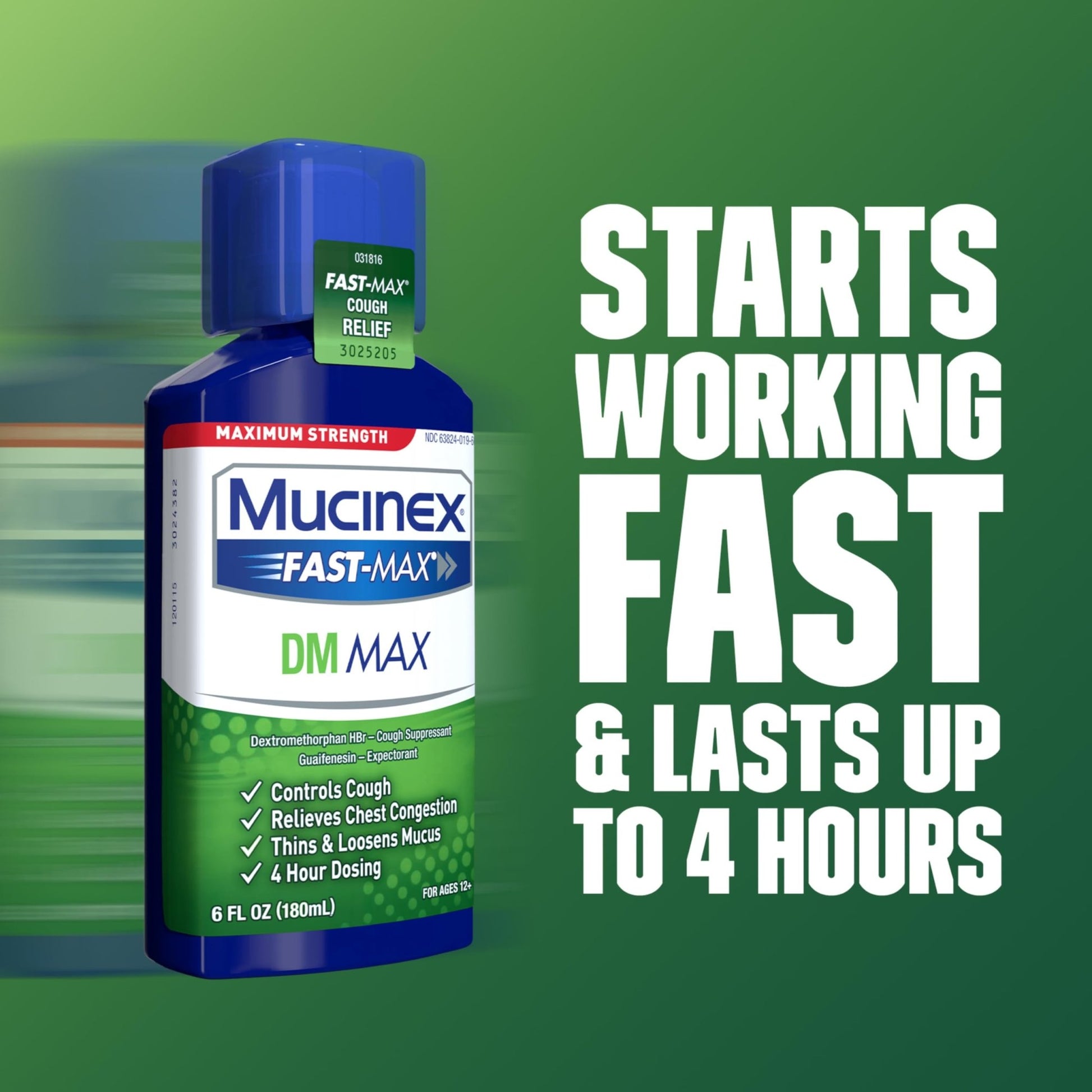 Mucinex DM Max Liquid Cough & Cold Medicine for Adults, Cold and Flu Medicine for Excess Mucus Relief, Guaifenesin, Dextromethorphan Expectorant & Decongestant for Adults, Dr Recommended, 6.0 Fl Oz - dailyvitalstore