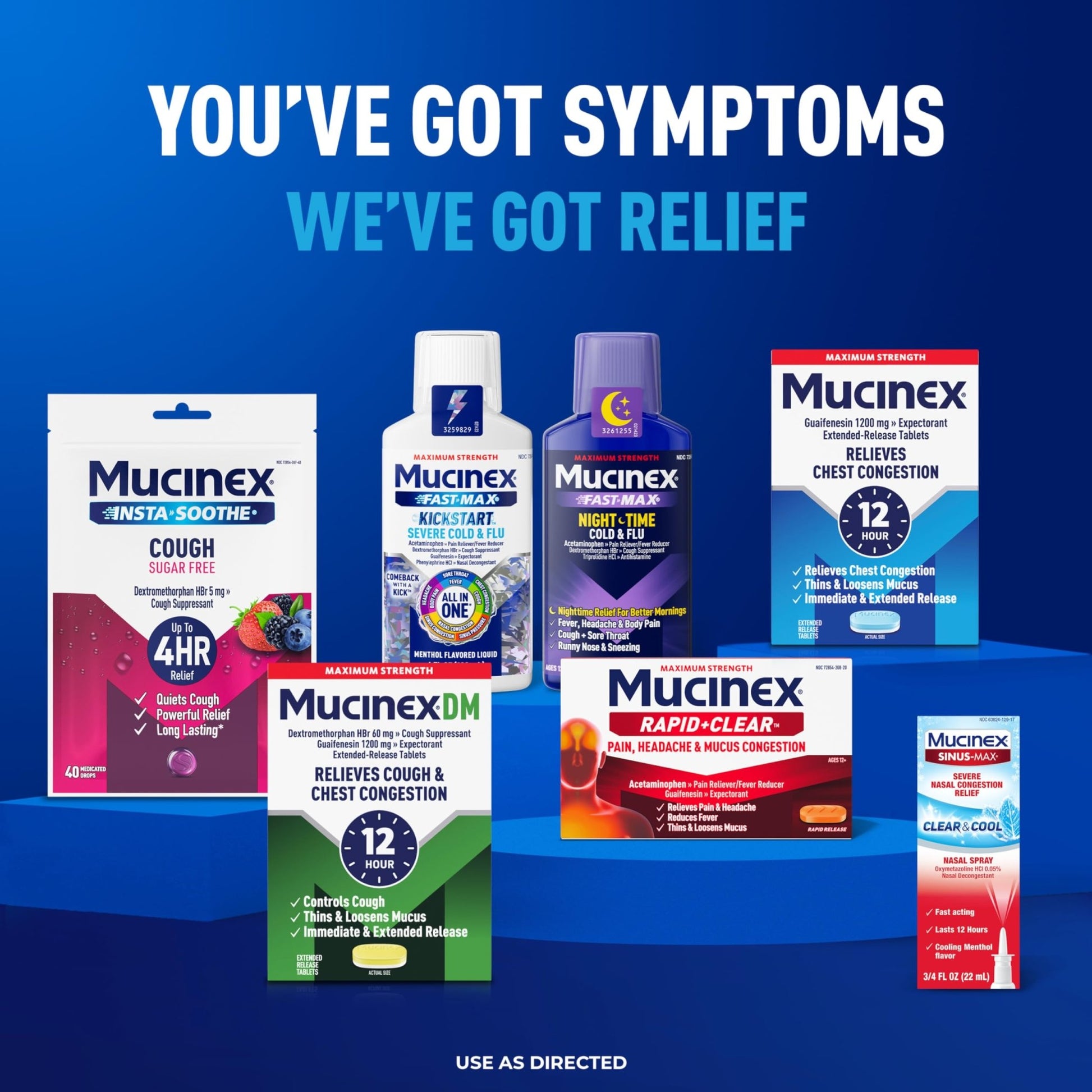 Mucinex Fast-Max Cold and Flu & Nightshift Medicine for Adults, Over-The-Counter Medication Combo Pack for Sore Throat Relief, Decongestant, Cough & Cold Medicine (2 x 6 Fl Oz) - dailyvitalstore