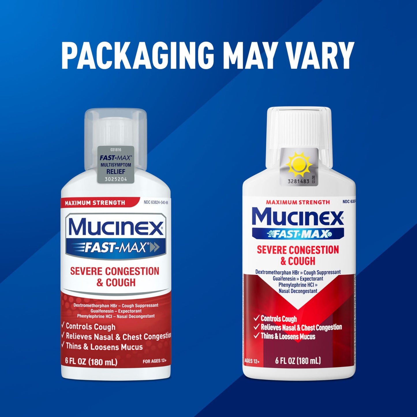 Mucinex Fast-Max Severe Congestion & Cough Medicine, Maximum Strength Symptom Relief, Over-The-Counter Medication, Cold Medicine, Cough Suppressant, Expectorant, Nasal Decongestant, 6 FL OZ - dailyvitalstore