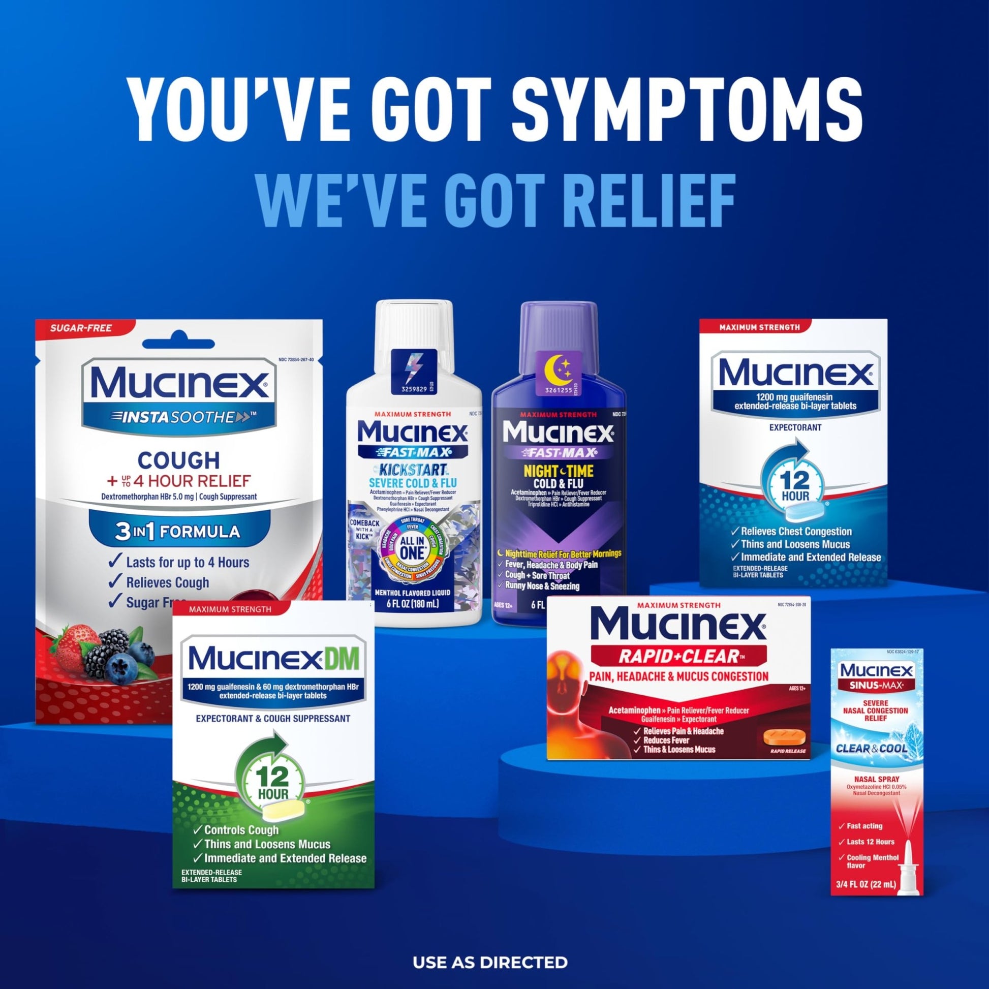 Mucinex Rapid Clear Maximum Strength Cold Medicine & Expectorant, Fever, Pain, Headache, & Excess Mucus Relief with Acetaminophen & Guaifenesin, Rapid Release Caplets for Adults, 20 Count - dailyvitalstore