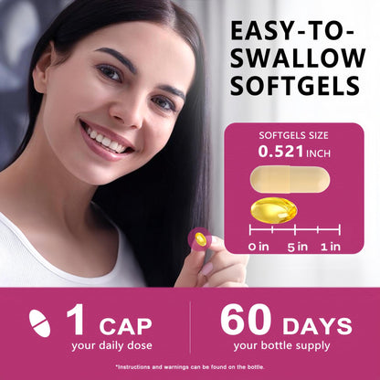 Multi Collagen Peptides Softgel - Type I, II, III, V, X - Hydrolyzed Collagen Peptides with Biotin Vitamin C Hyaluronic Acid for Women & Men, Supports Skin Hair Nail & Joint, Non-GMO, 60 Servings - dailyvitalstore