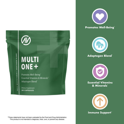MultiOne Men & Women’s Daily Multivitamin - Essential Nutrients and Minerals for Optimal Health (60 Capsules) - dailyvitalstore