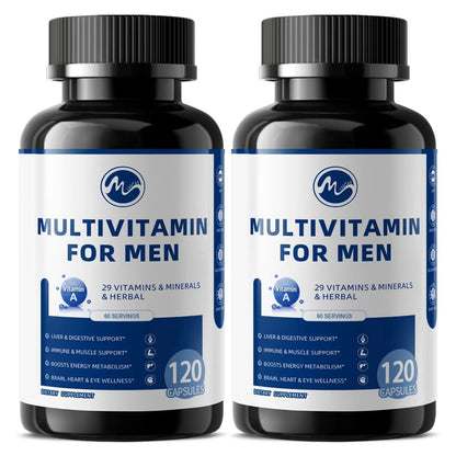 Multivitamin for Men - Methylated Multivitamin Supports Energy & Metabolism, Liver & Digestive*, Daily Men's Vitamins - dailyvitalstore
