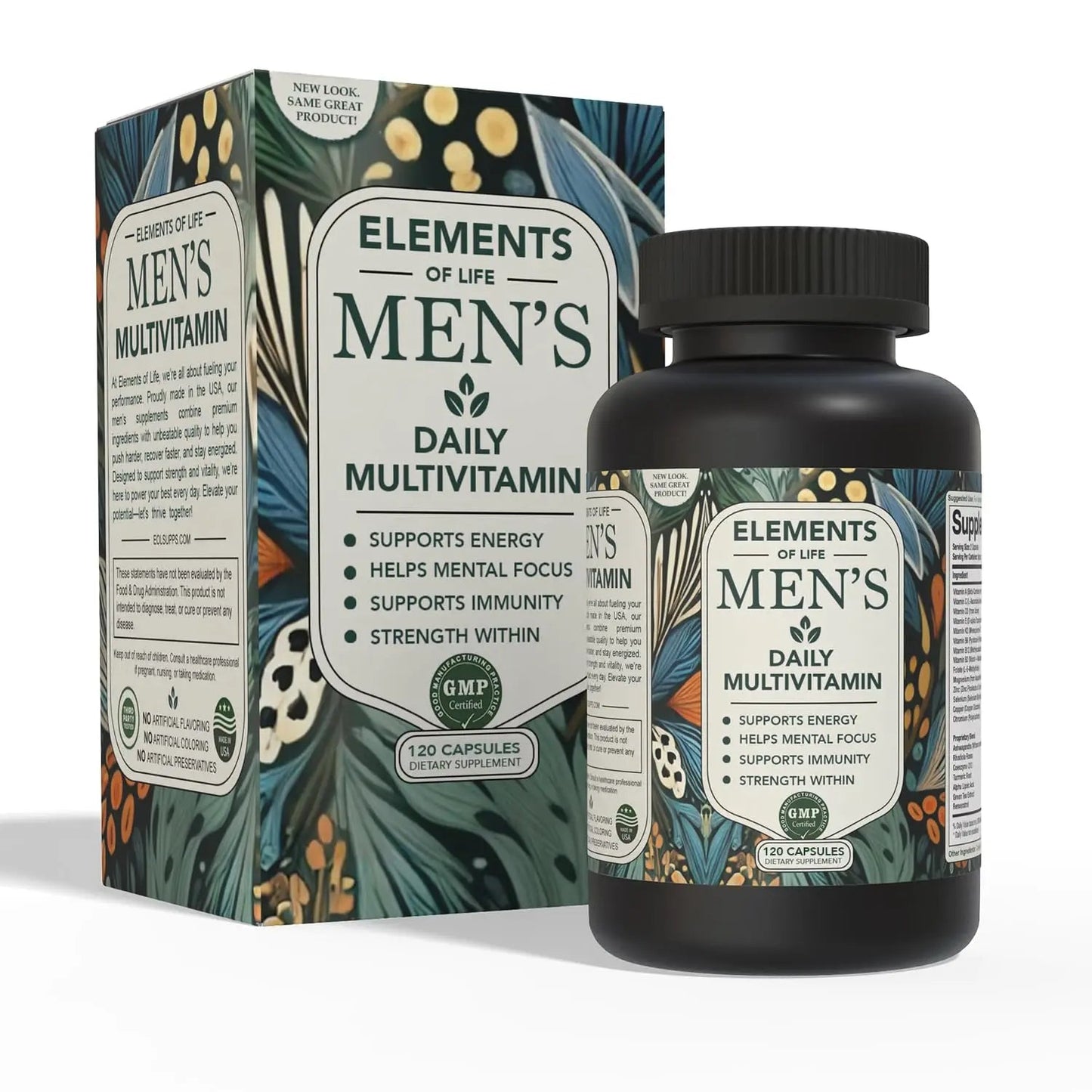 Multivitamin for Men with Vitamin D, K2, Zinc, Vitamin B12, A, E, B6, Calcium – Immune Health & Energy Support Daily Mens Multivitamins - dailyvitalstore
