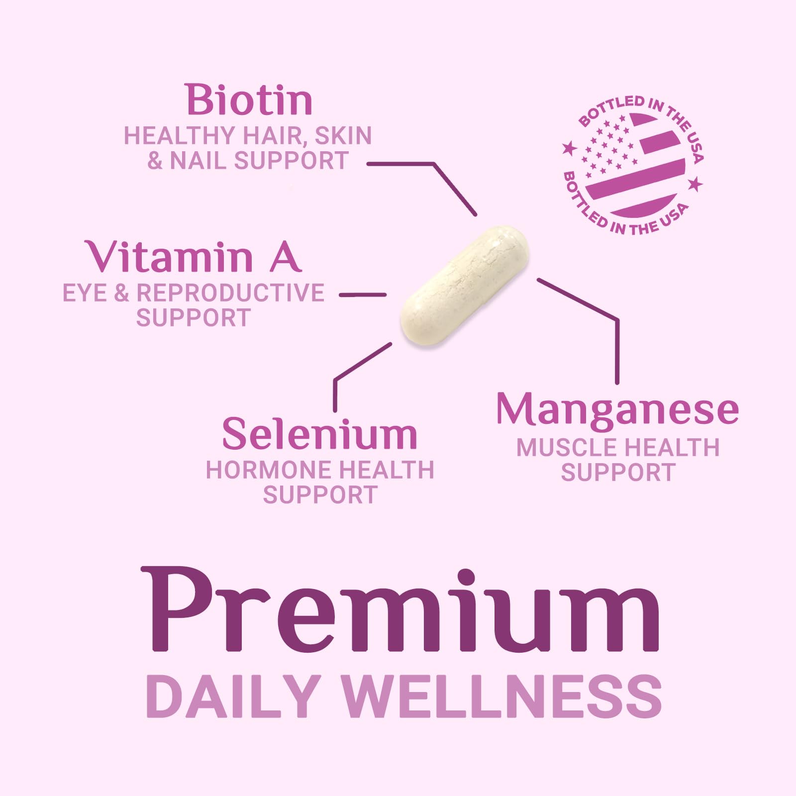 Multivitamin for Women - Complete Daily Womens Multivitamins with Calcium, Folate, Vitamin A, C, D, E & B Vitamins, Zinc and Iron - Multi Vitamins for Bone, Energy & Immune Support - 120 Capsules - dailyvitalstore