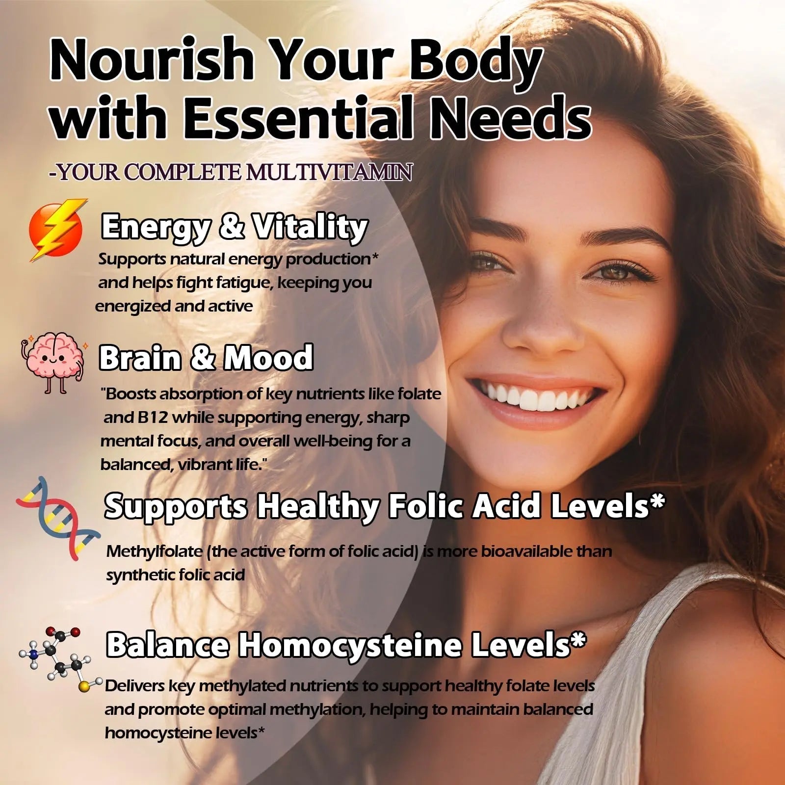 Multivitamin for Women & Men, Methylated Multivitamins & Multiminerals liquid Drops with Methylfolate B12 B2 Vitamin C E D3 K2 - dailyvitalstore