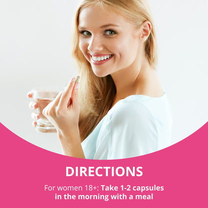 Multivitamin for Women with 39 Key Nutrients, Essential Vitamins, Minerals, Horny Goat Weed, Maca, Wild Yam, Red Clover, Cranberry, Arginine, Herbal Supplement | 60 Vegan Capsules | 1 Month Supply - dailyvitalstore
