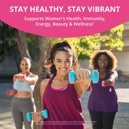 Multivitamin for Women with 39 Key Nutrients, Essential Vitamins, Minerals, Horny Goat Weed, Maca, Wild Yam, Red Clover, Cranberry, Arginine, Herbal Supplement | 60 Vegan Capsules | 1 Month Supply - dailyvitalstore