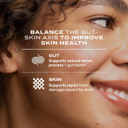 Murad Pure Skin Acne Supplements – 60 Tablets – Clear Skin Support with Blend of Vitamin A & B6, Zinc, Amino Acids, & Burdock Root – Promotes Healthy Skin, Oil Balance, Gut Health & Stress Relief - dailyvitalstore