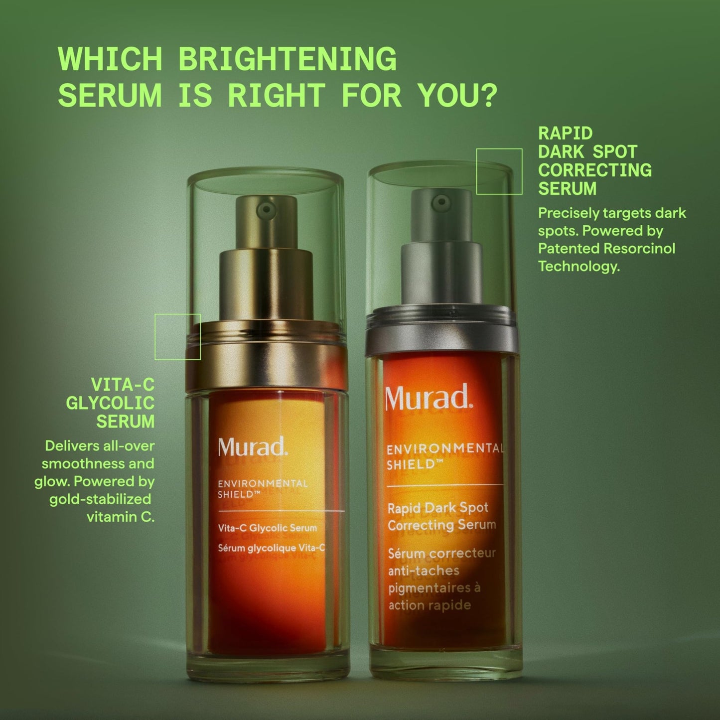 Murad Vita-C Glycolic Serum - Advanced Brightening Vitamin C and Glycolic Acid Face Serum for Improved Skin Tone and Texture - Gold-Stabilized Vitamin C - dailyvitalstore