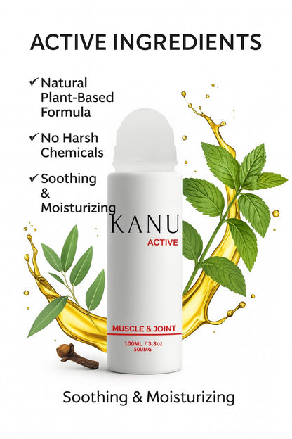 Muscle & Joint Relief Roll-On Cooling Serum- 3.3 oz- Fast Absorbing Pain Relief for Sore Muscles and Joints- Workout Recovery and Joint Support for Athletes and Active Lifestyles - dailyvitalstore