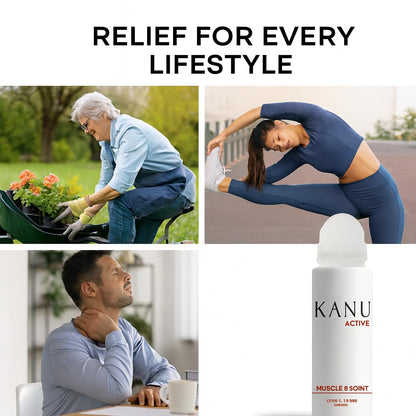 Muscle & Joint Relief Roll-On Cooling Serum- 3.3 oz- Fast Absorbing Pain Relief for Sore Muscles and Joints- Workout Recovery and Joint Support for Athletes and Active Lifestyles - dailyvitalstore