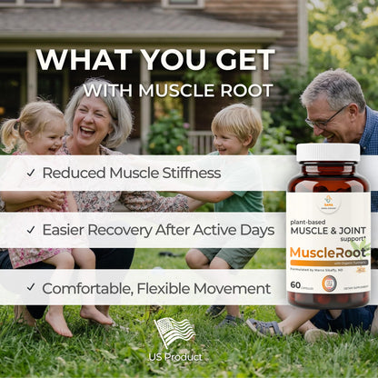 Muscle & Joint Support Supplement – Botanical Formula for Healthy Inflammatory Response | 6 Research-Backed Botanicals | Organic Turmeric | 60 Capsules | Sana Herbal - dailyvitalstore