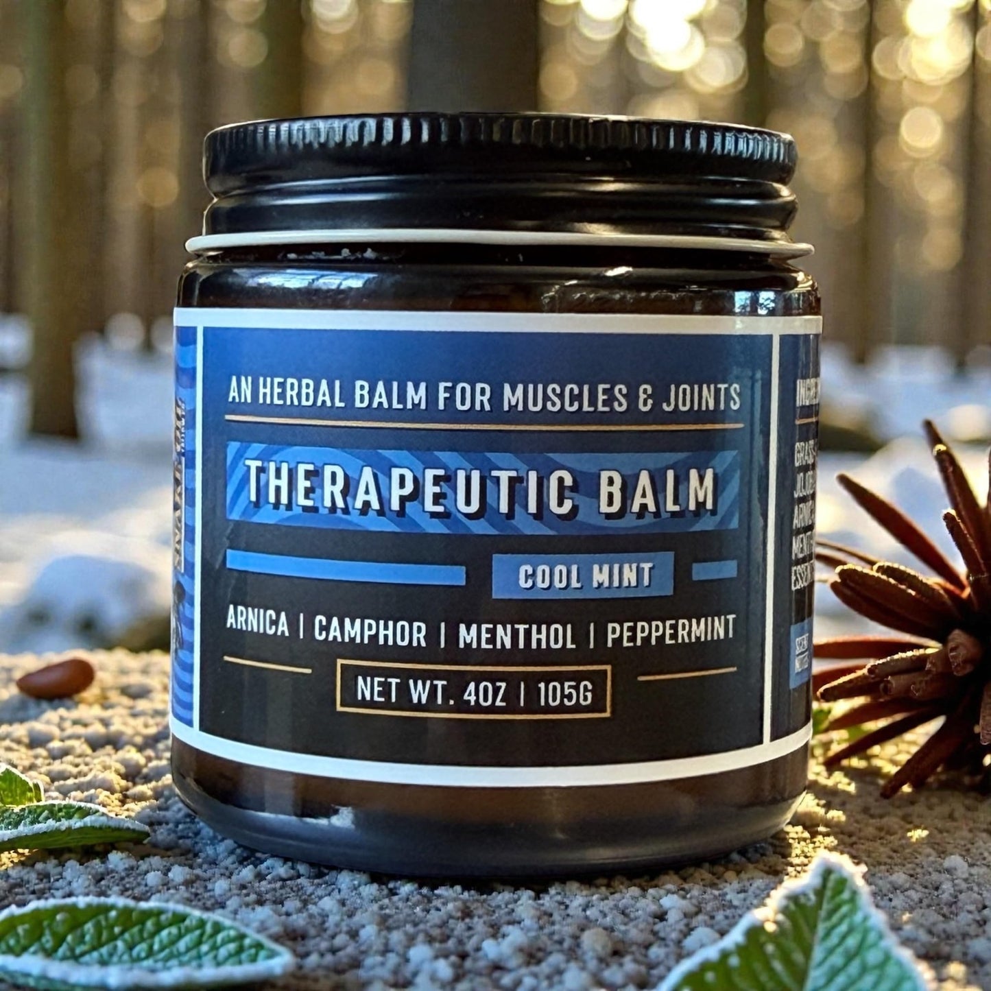 Muscle & Joint Therapeutic Tallow Balm - Made in Utah, USA - Arnica, Camphor, Menthol, Peppermint - Great for Pain, Soreness, Bruising, Stiffness - Grass-Fed Tallow, Jojoba Oil, Beeswax - dailyvitalstore