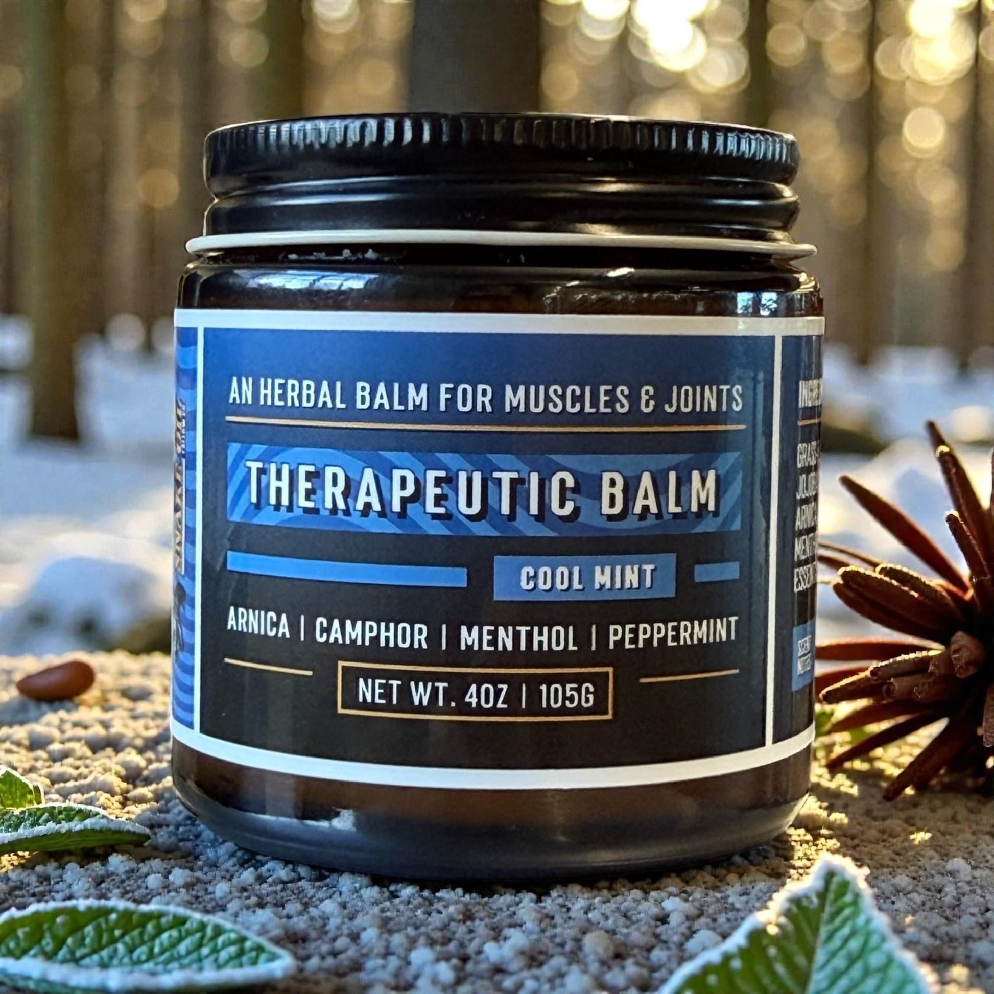 Muscle & Joint Therapeutic Tallow Balm - Made in Utah, USA - Arnica, Camphor, Menthol, Peppermint - Great for Pain, Soreness, Bruising, Stiffness - Grass-Fed Tallow, Jojoba Oil, Beeswax - dailyvitalstore