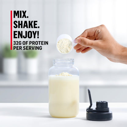 Muscle Milk Genuine Protein Powder, Vanilla Crème, 1.93 Pounds, 12 Servings, 32g Protein, 2g Sugar, Calcium, Vitamins A, C & D, NSF Certified for Sport, Energizing Snack, Packaging May Vary - dailyvitalstore