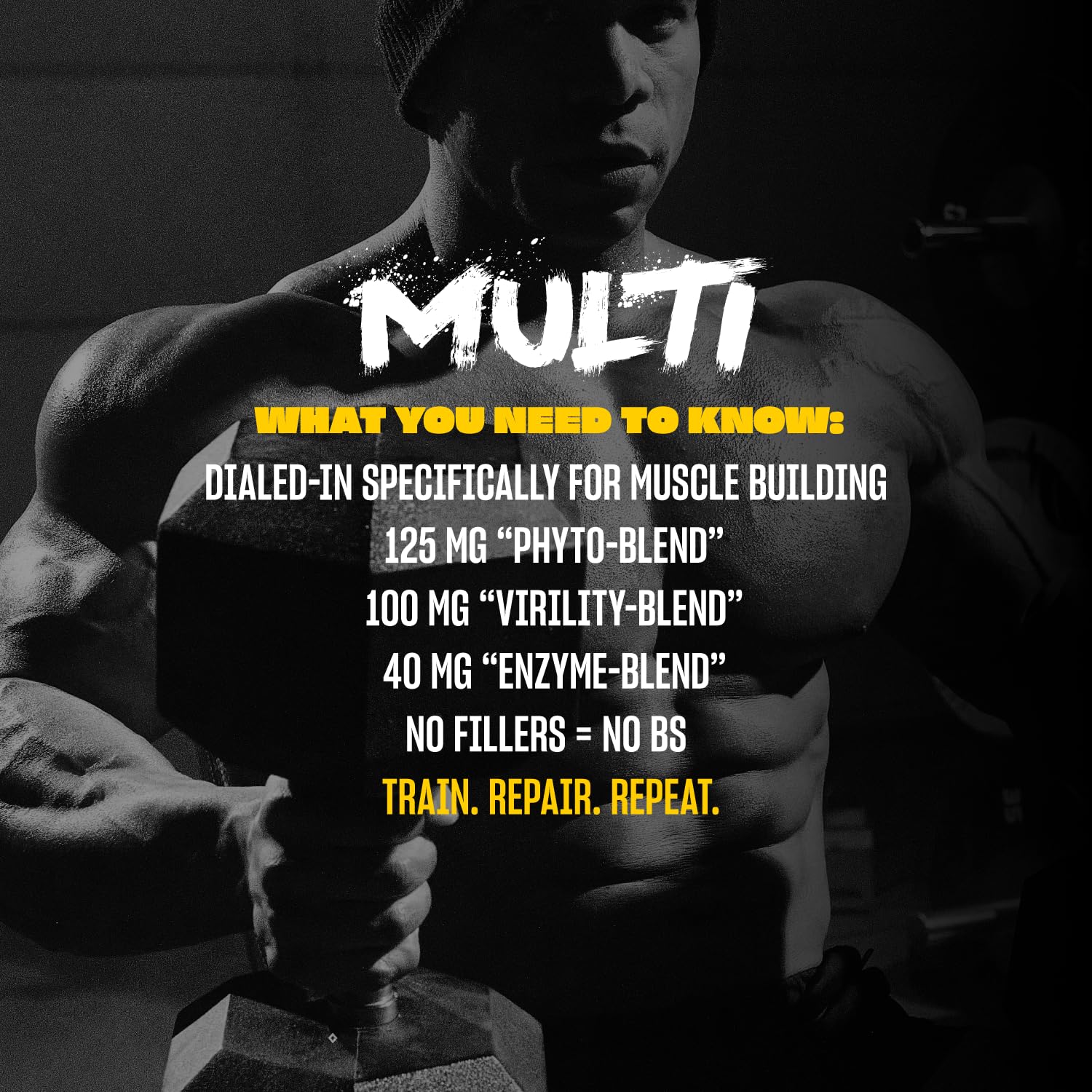 Mutant Multi - High Potency Vitamins with 75+ Ingredients Specifically Formulated for Heavy Lifting, 60 Tablets - dailyvitalstore