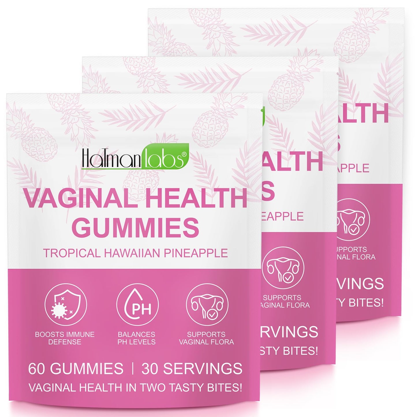 MXCZBSM Vaginal Probiotics for Women, PH Balance for Women, Hawaiian Pineapple Gummies for PH Health, Improve Immune, Women's Vaginal Health Supplement, 180 Gummies - dailyvitalstore