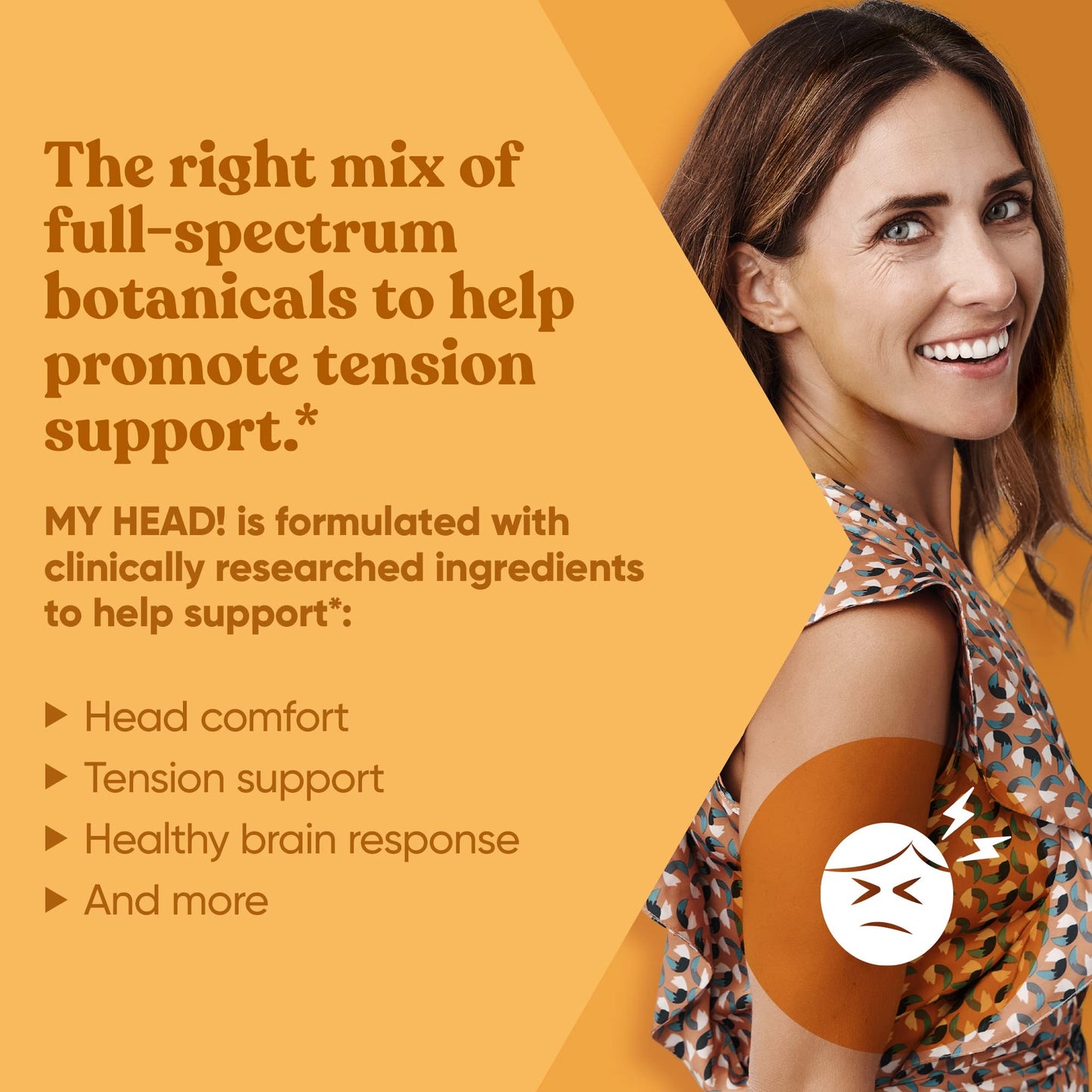 My Head! Headache Vitamins – Sensitivity, Tension, Comfort, Healthy Head Function for A Clear Mind – Fast acting Magnesium, Feverfew, Boswellia, Vitamin D, Ginger, & More – 60 Soft Capsules - dailyvitalstore