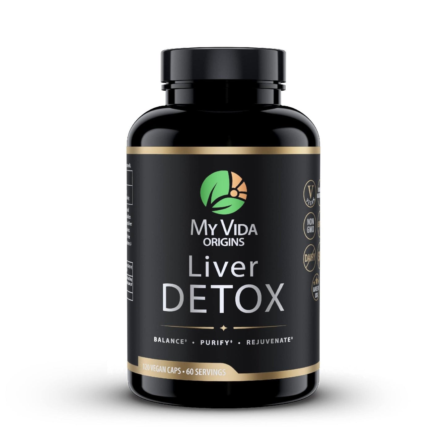 My Vida Origins Liver Detox with Organic Milk Thistle Organic Dandelion Extract and Choline with NAC – Liver Detox 120 Capsules - dailyvitalstore
