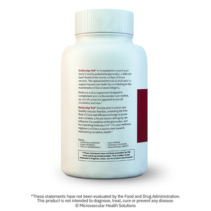 MYBODYRX Endocalyx Pro Supplement – Endothelial Glycocalyx Support 120 Capsules - Vascular & Microcirculation Health – Clinically-Studied – Patented – Supports Nitric Oxide Functions - dailyvitalstore