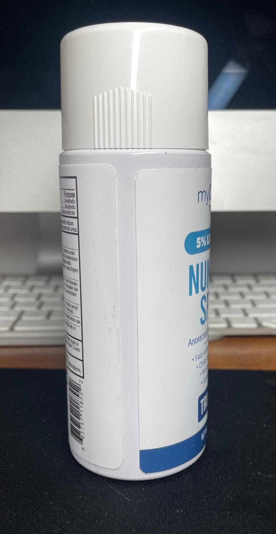 Myderm Medical Numbing Spray - 4.5oz - Maximum Strength 5% Lidocaine with Phenylephrine HCl and Witch Hazel - Fast-Acting Reliever with A Touch-Free Application - First Aid Supplies - Made in USA - dailyvitalstore