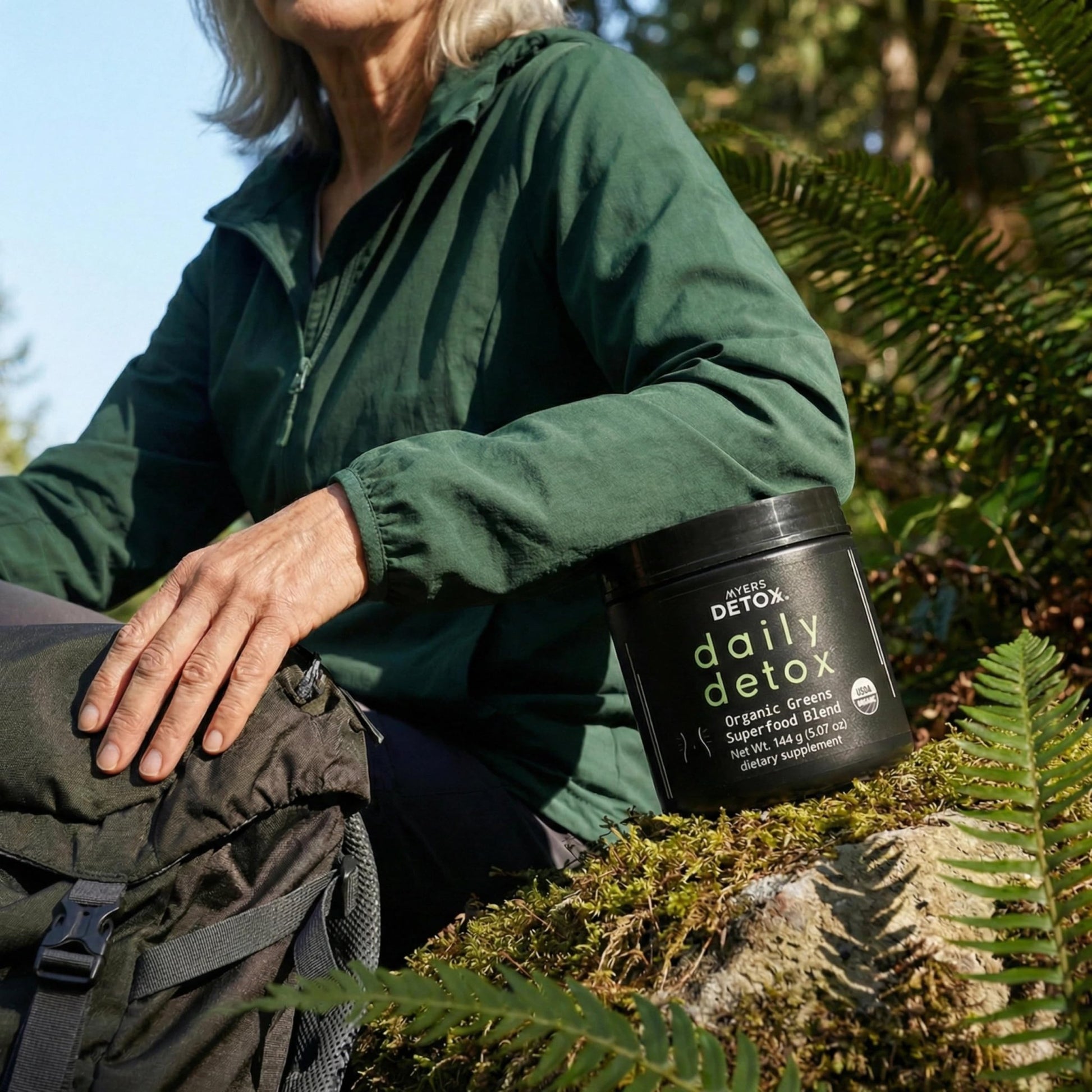 Myers Detox Daily Detox Greens Powder, Organic Superfood Supplement for Detox, Gut Health, Energy, Immune Support, Overall Wellness, Gluten Free Multivitamin Drink Mix, - dailyvitalstore