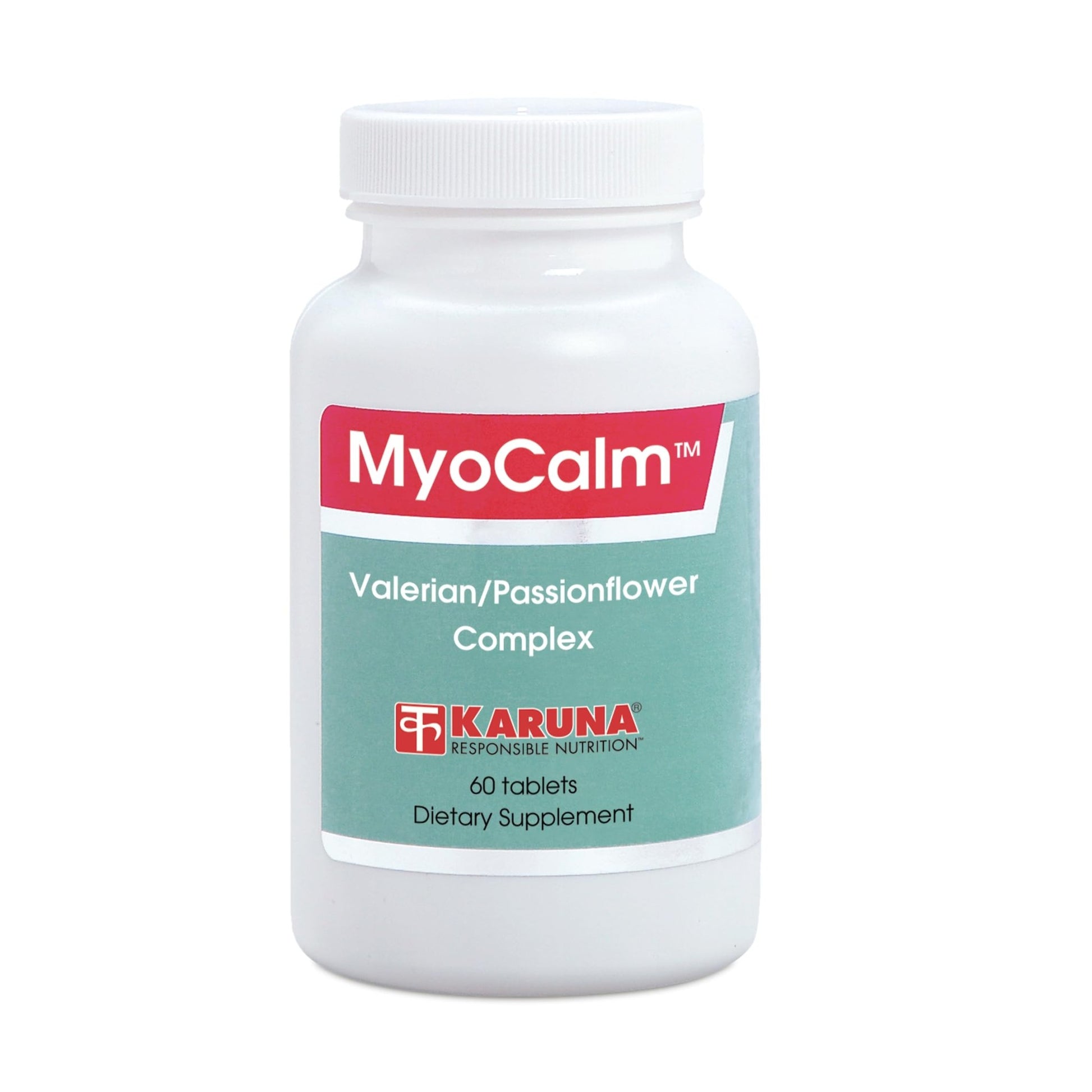 MyoCalm 60 Vegetarian Capsules | Valerian 175mg, Passion Flower 100mg, Black Cohosh 100mg, Calcium 75mg, Magnesium 75mg, b3(niacinamide), b6(Pyridoxine HCI) - dailyvitalstore