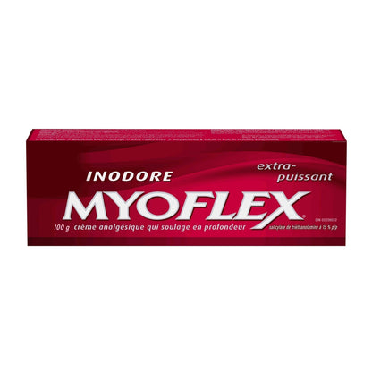 Myoflex Pain Relief Rub | Odourless | Provides Deep Penetrating Relief of Muscle Soreness & Joint Pain | Menthol Free | Stain Free | Non-Greasy | Great for Ages 2+ | 100 Grams (Extra Strength) - dailyvitalstore