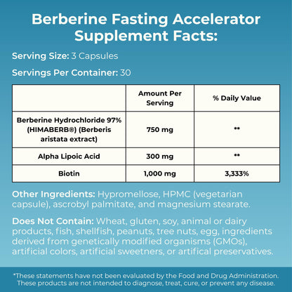 MYOXCIENCE Berberine Fasting Accelerator | Himaberb Berberine HCL with ALA (Alpha Lipoic Acid) and Biotin (90 Capsules) - dailyvitalstore