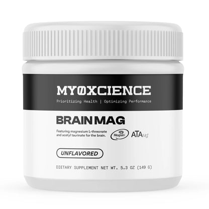 MYOXCIENCE Brain Mag | Magnesium L-Threonate Magtein & Magnesium Glycinate Powder (Unflavored) (60 Servings) - dailyvitalstore