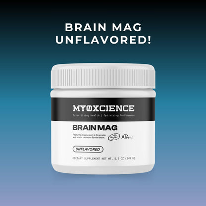 MYOXCIENCE Brain Mag | Magnesium L-Threonate Magtein & Magnesium Glycinate Powder (Unflavored) (60 Servings) - dailyvitalstore