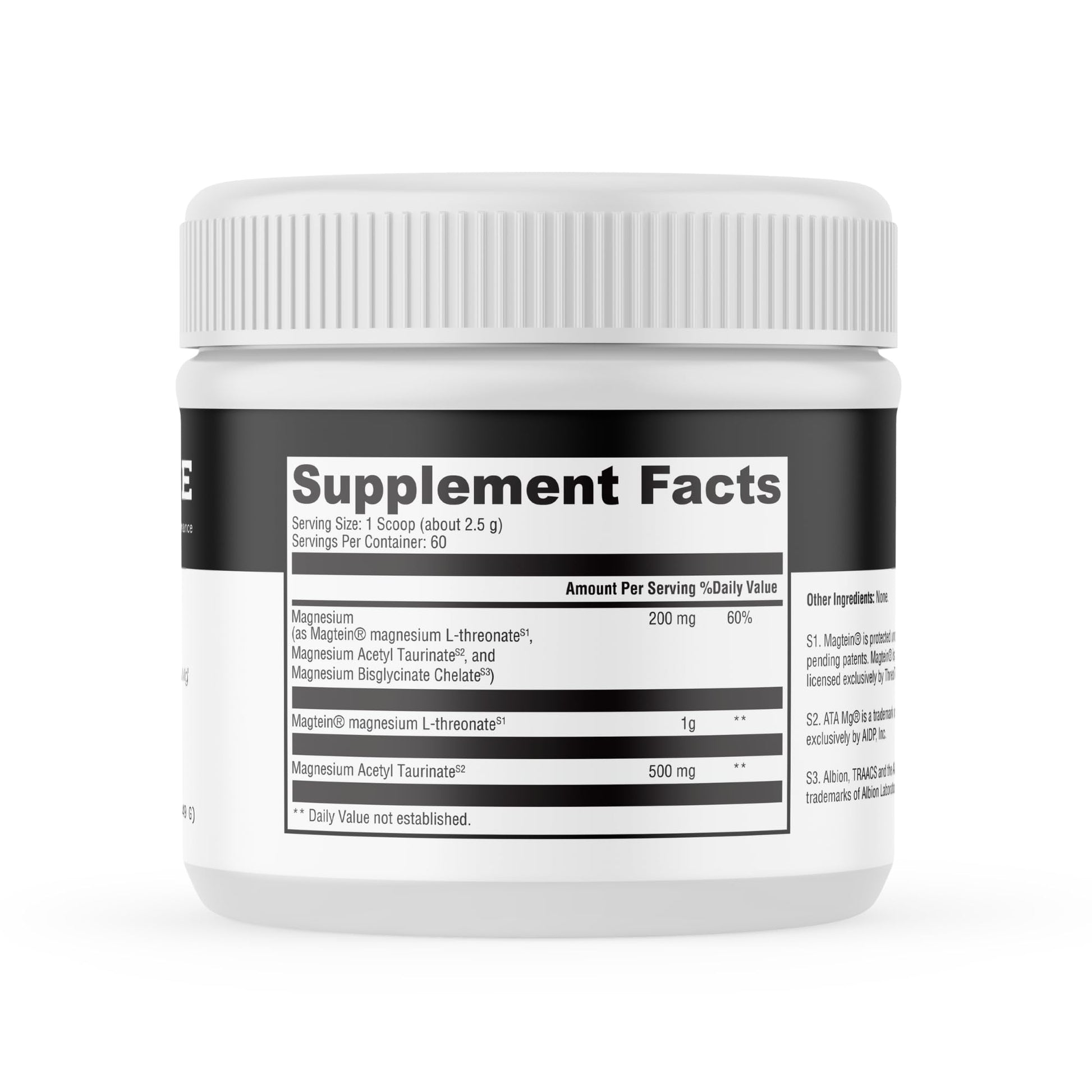 MYOXCIENCE Brain Mag | Magnesium L-Threonate Magtein & Magnesium Glycinate Powder (Unflavored) (60 Servings) - dailyvitalstore