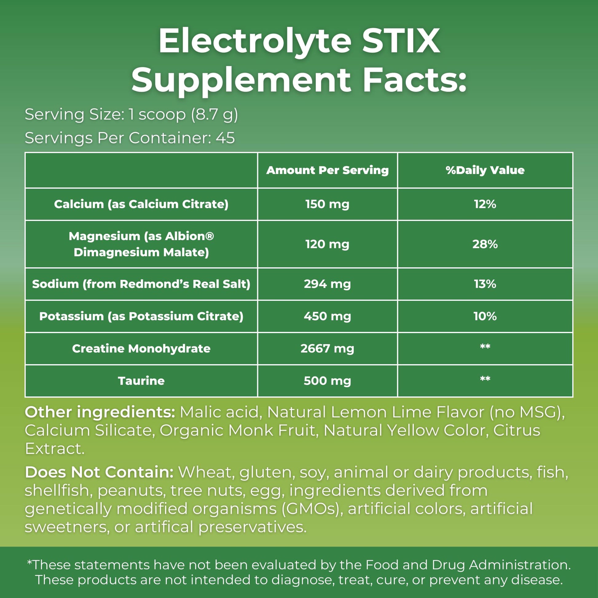 MYOXCIENCE Electrolyte STIX | Creatine Electrolyte Powder | Recovery from Exercise & Muscle Development w/Real Salt (Lemon Lime Flavor) (Jar 45 ct) - dailyvitalstore
