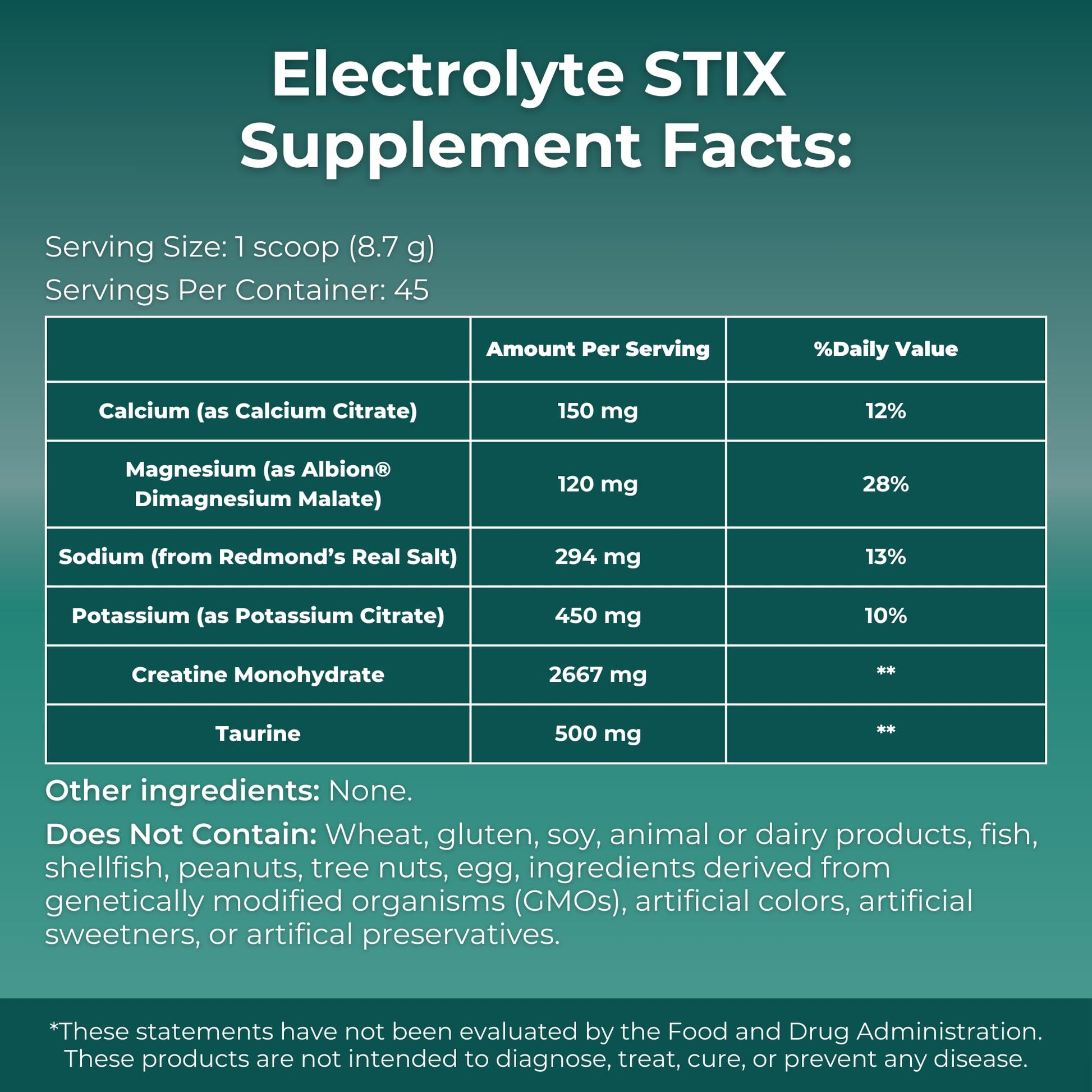 MYOXCIENCE Electrolyte STIX | Creatine Electrolyte Powder | Recovery from Exercise & Muscle Development w/Real Salt (Unflavored) (Jar 45 ct) - dailyvitalstore