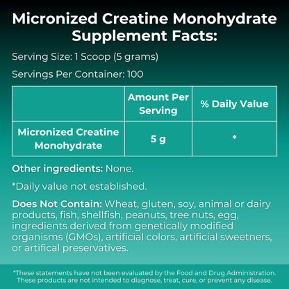 MYOXCIENCE Micronized Creatine | Supports Muscle Performance, Lean Body Mass, & Cognition | 100 Servings - dailyvitalstore