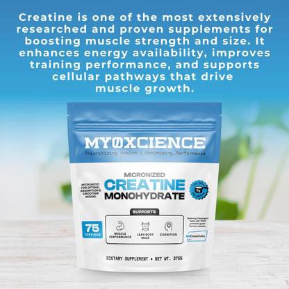 MYOXCIENCE Micronized Creavitalis Creatine | The World’s Purest Micronized Form of Creatine Monohydrate | Supports Muscle Performance, Lean Body Mass, & Cognition | 75 Servings - dailyvitalstore