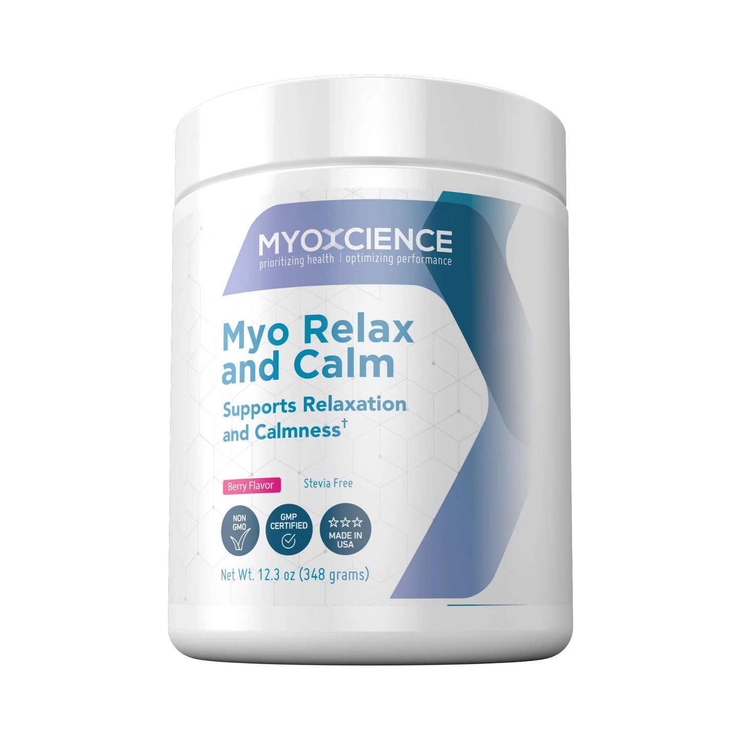 MYOXCIENCE Myo Relax & Calm | Myo-Inositol, L-Theanine, Taurine, Magnesium & GABA | Supports Sleep, Neurotransmitter & Hormone Support (Berry Flavor) (60 Servings) - dailyvitalstore