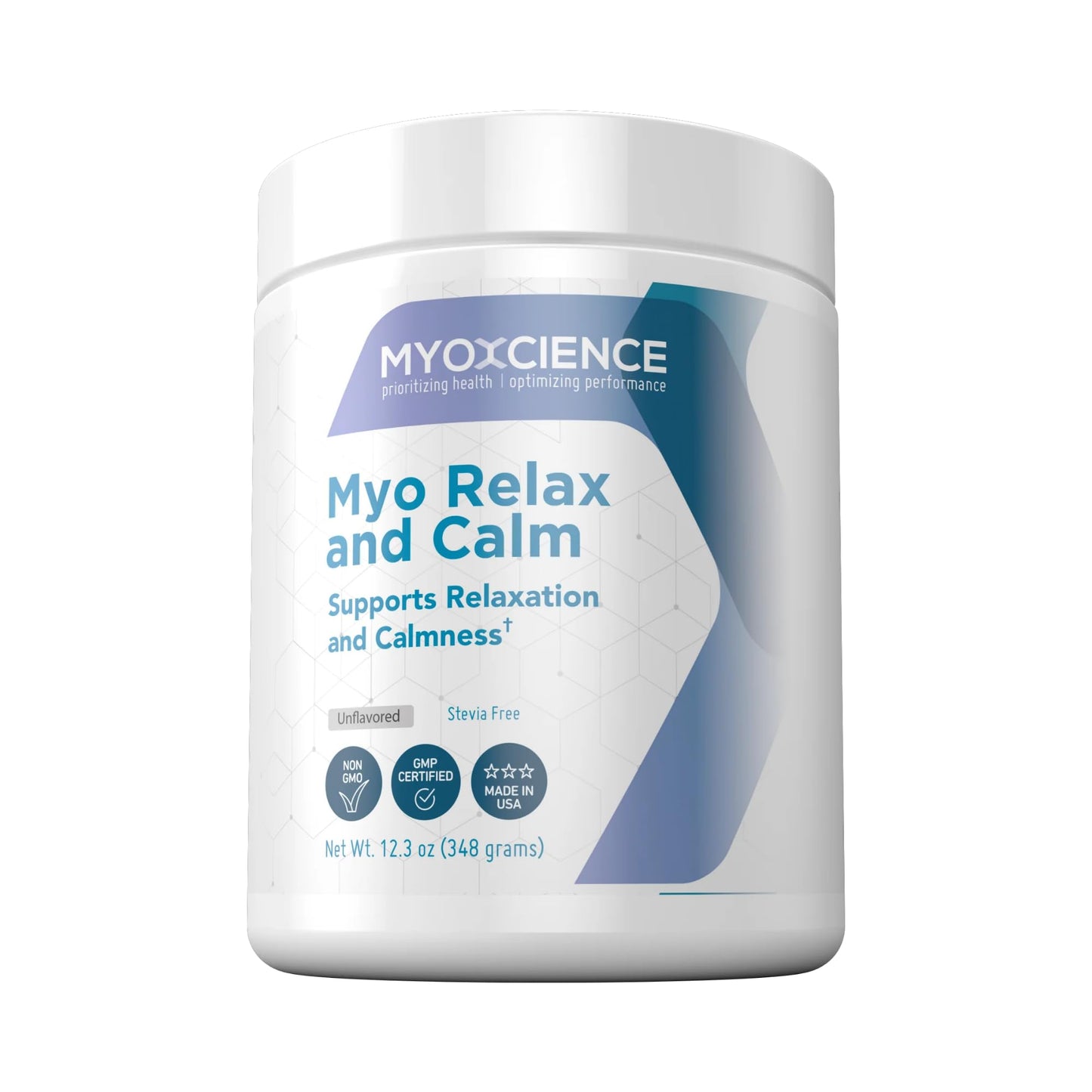 MYOXCIENCE Myo Relax & Calm | Myo-Inositol, L-Theanine, Taurine, Magnesium & GABA | Supports Sleep, Neurotransmitter & Hormone Support (Unflavored) (60 Servings) - dailyvitalstore