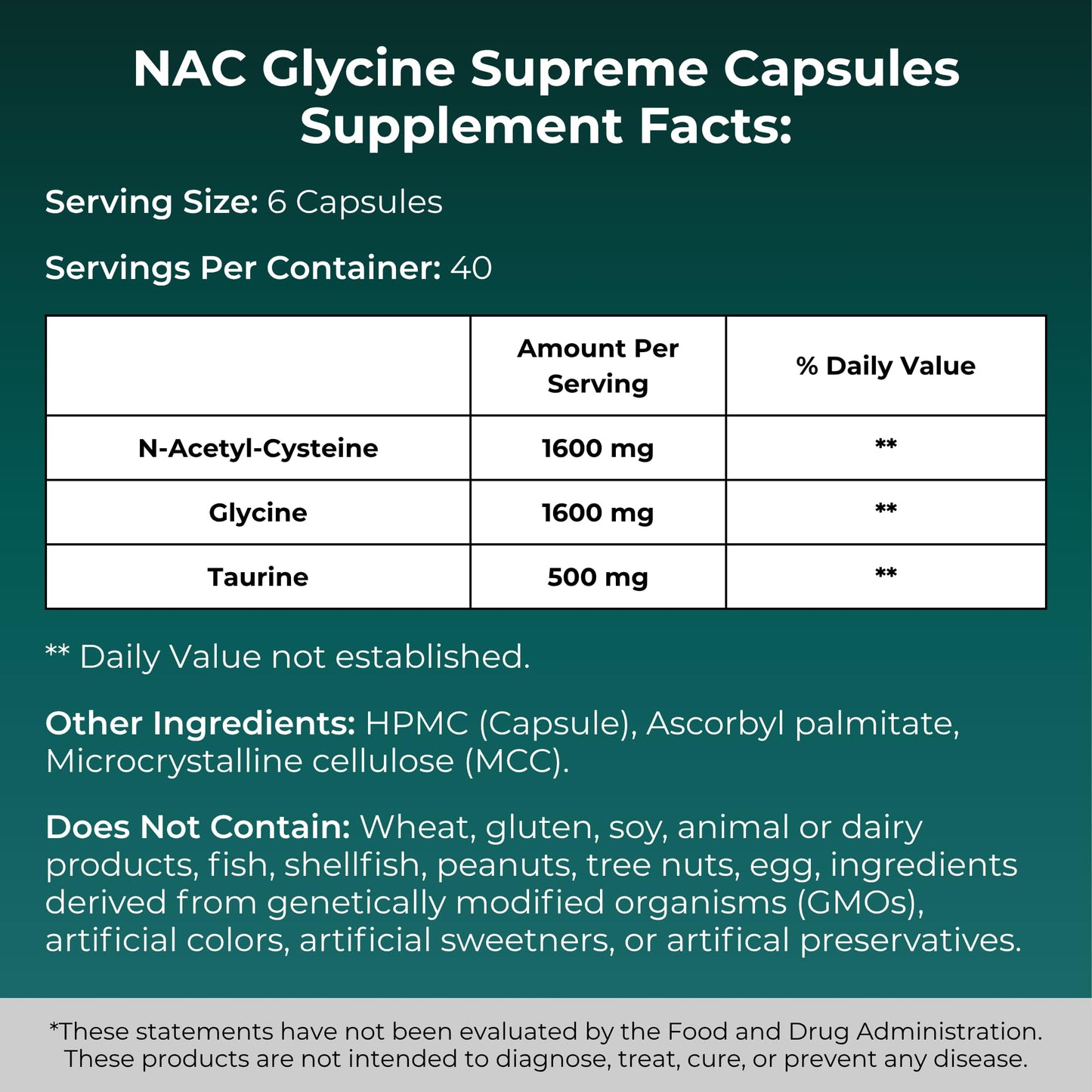 MYOXCIENCE NAC Supreme Capsules | 1.6 G N-Acetyl-L-Cysteine per Serving | 40 Servings - dailyvitalstore