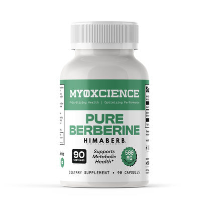 MYOXCIENCE Pure Berberine Himaberb | 500 mg of Berberine HCl per Serving | 90 Servings - dailyvitalstore