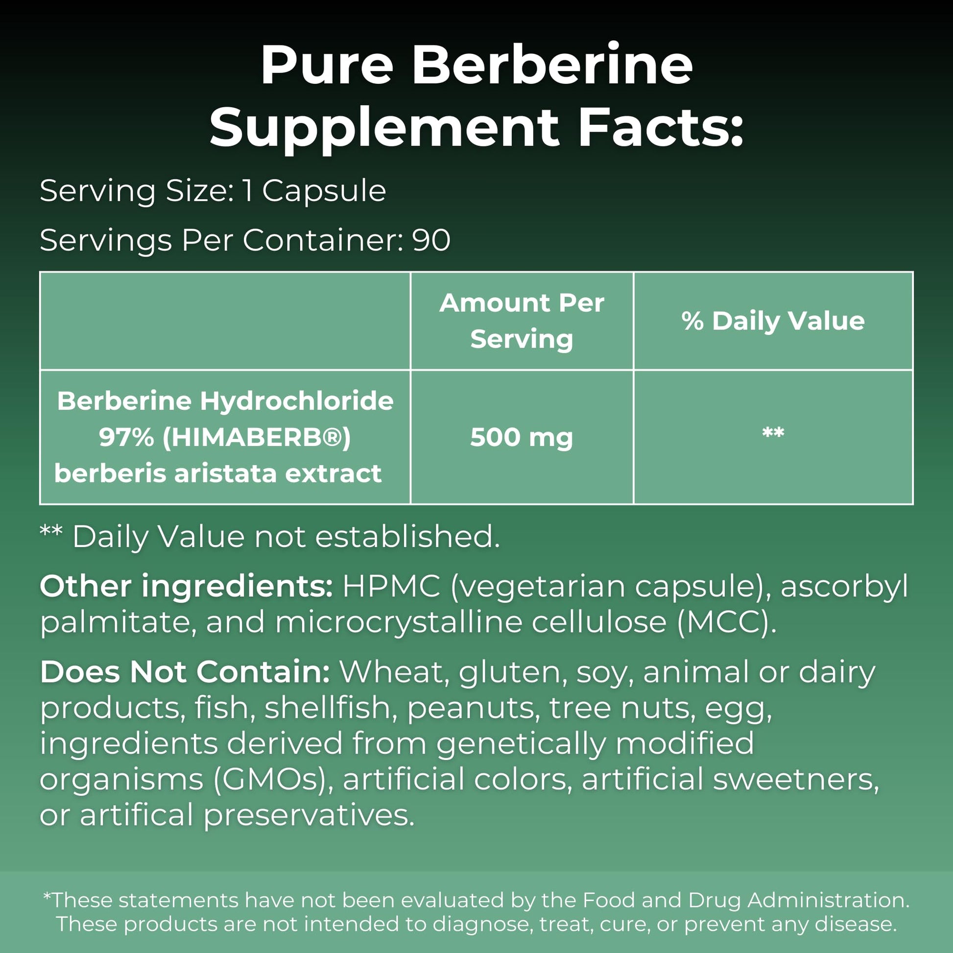 MYOXCIENCE Pure Berberine Himaberb | 500 mg of Berberine HCl per Serving | 90 Servings - dailyvitalstore