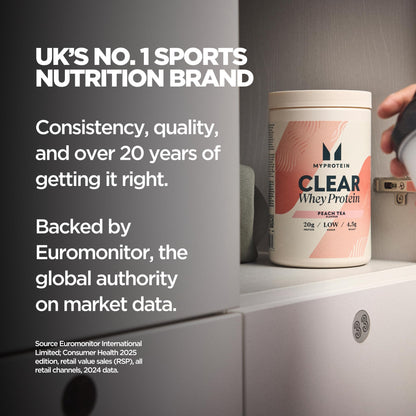 Myprotein Clear Whey Isolate Protein Powder, 20 Servings (1.1lbs) Orange Cream, 20g Protein per Serving, Naturally Flavored Drink Mix, Daily Protein Intake for Superior Performance - dailyvitalstore