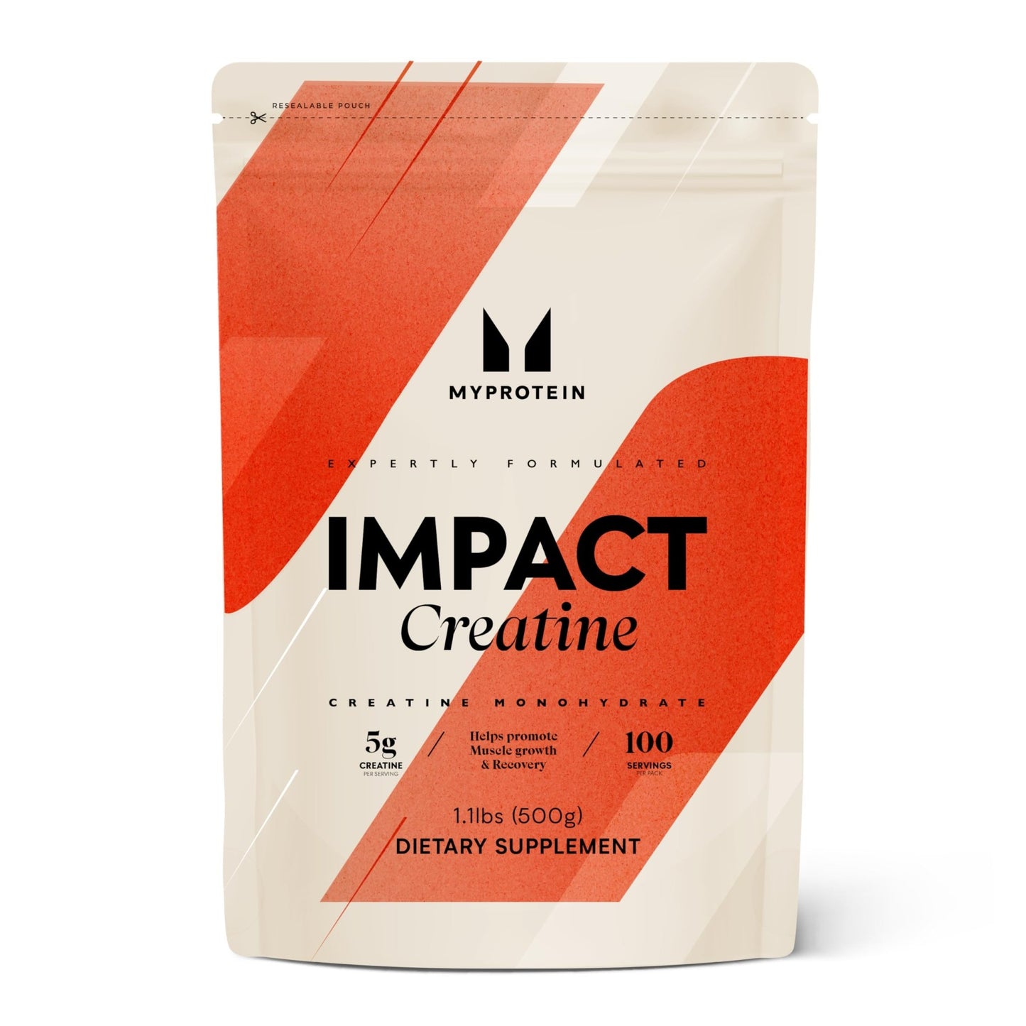 Myprotein Creatine Monohydrate Powder, 100 Servings (1.1lbs), Pure Unflavored Creatine Powder, Post/Pre Workout Supplement for All Sports & Exercises - dailyvitalstore