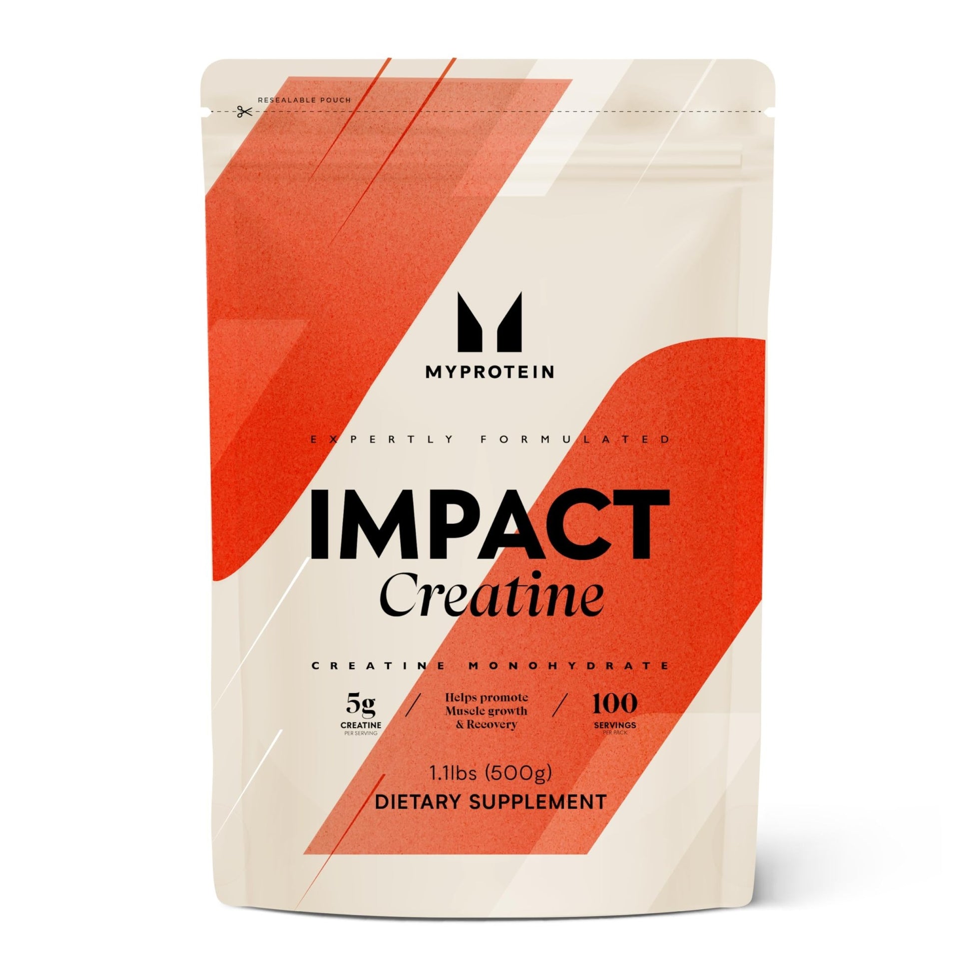 Myprotein Creatine Monohydrate Powder, 100 Servings (1.1lbs), Pure Unflavored Creatine Powder, Post/Pre Workout Supplement for All Sports & Exercises - dailyvitalstore