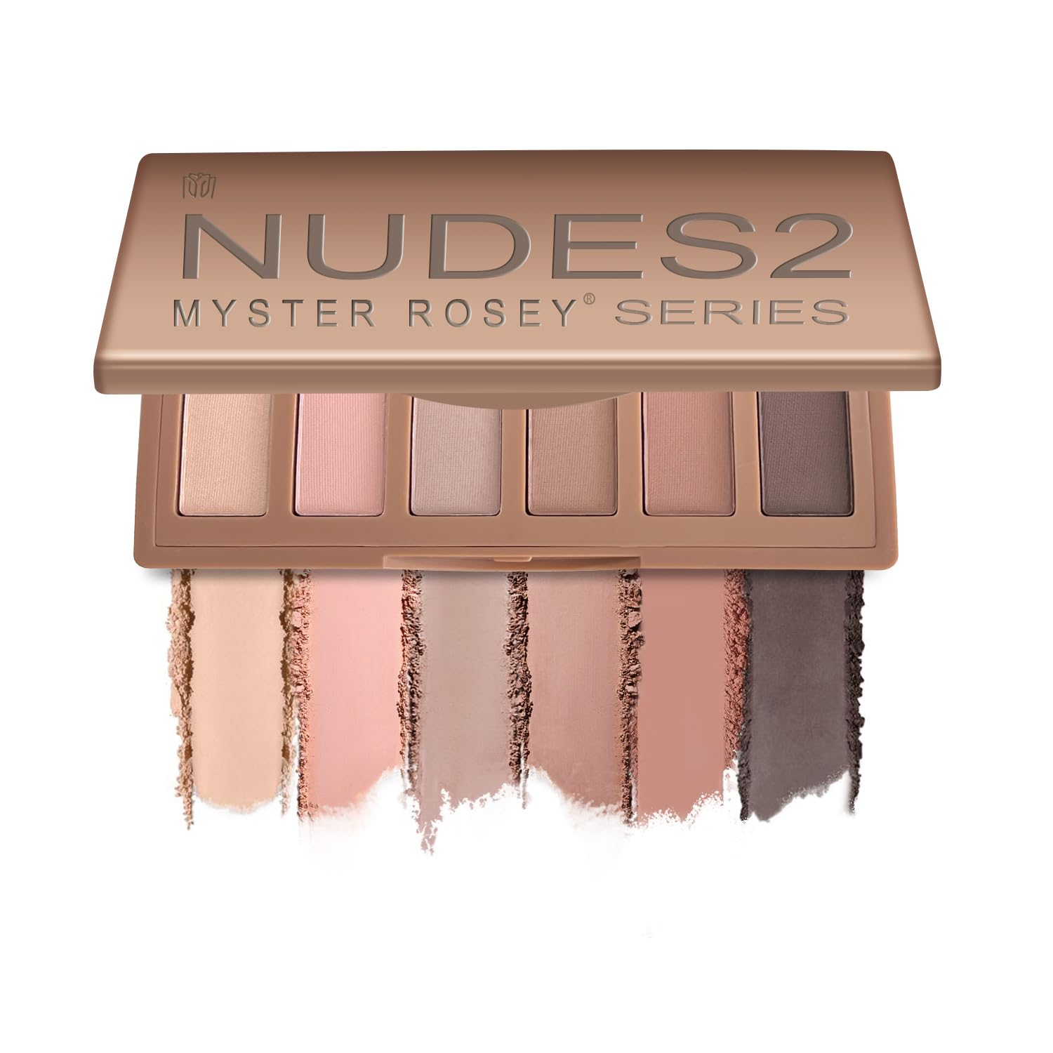 MYSTER ROSEY Nudes 2 Series Mini Eyeshadow Palette, Velvety Matte&Satin Finish, 6 Nude Taupe & Brown Neutral Eye Shadows, Travel Friendly Size, Vegan, Cruelty -free - dailyvitalstore